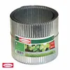 A roll of corrugated metal garden edging is shown against a white background. A label is attached to the roll. Produktbild-Vorschau