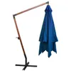 vidaXL Parapluie avec mât bleu azur 3x3 m bois de sapin Voir les images du produit 2