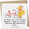 Mr. & Mrs. Panda Deluxe Karte Zweirad Mechanikerin Herz - Produktbild-Vorschau 1