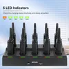 A multi-unit charger for walkie-talkies with LED indicators showing charging status. Náhľad obrázku produktu