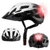 Casco da bicicletta con luce - Essere visti immediatamente Anteprima dell’immagine prodotto 1