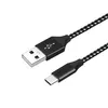 Nylon Schnellladekabel/Datenkabel USB A - USB C Schwarz 2 m Produktbild-Vorschau 3