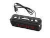 A black digital alarm clock with a power cord and plug. Náhľad obrázku produktu