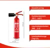 FireLoq 2kg Co2 Kohlendioxid im Stahl Behälter Dauerdruck Produktbild-Vorschau 2