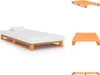 vidaXL Palettenbett Braun Massivholz Kiefer 90×200 cm -  Produktbild-Vorschau 1