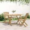 vidaXL Skladací záhradný stôl 120x70x75 cm z masívneho Náhľad obrázku produktu 3