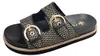 Sandales plates Rieker pour femmes, couleur noire, style Voir les images du produit 3