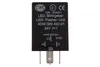A black electronic relay with silver pins and white text and logos. Produktbild-Vorschau