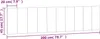 A diagram showing the dimensions of a product. Produktbild-Vorschau