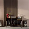 sweeek - XL Vintage Vinylmöbel Holzlook dunkles Holz 130cm Produktbild-Vorschau 3
