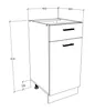 VCM Küchenschrank | Maße ca. H. 82 x B. 40 x T. 46 cm | Produktbild-Vorschau 4