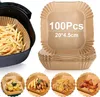 100 Stück Backpapier, Air Fryer Pergamentpapier, Produktbild-Vorschau 1