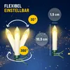MONZANA® Christbaumkerzen LED Kabellos 30er Set Batterie Produktbild-Vorschau 8