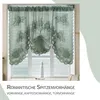 Landhausstil Bistrogardine 100x150cm Stickerei Spitze Produktbild-Vorschau 3