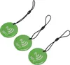 10 sztuk breloków NFC, kolor zielony, chip NTAG213, 35 cm, Podgląd zdjęcia produktu 3