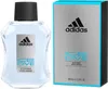A bottle of Adidas Ice Dive After Shave and its packaging are displayed side-by-side against a white background. Produktbild-Vorschau