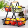 Panier en métal de style loft pour fruits et légumes Voir les images du produit 2