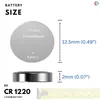 5x CR1220 Knopfzellen Batterie DL1220 Lithium Coin Produktbild-Vorschau 2