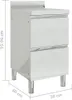 vidaXL Gewerbe-Küchenschrank mit 2 Schubladen 50x60x96 cm Produktbild-Vorschau 8