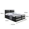 ALTDECOR Boxspringbett mit Fußteil, H4 Matratze und Topper Produktbild-Vorschau 6