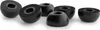 A group of black earbud tips, some whole and some cut in half to show the internal foam. Produktbild-Vorschau