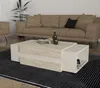Couchtisch Nora mit zwei seitlichen Staufächern in beige Produktbild-Vorschau 2