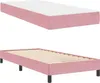 vidaXL Skříňová postel s matrací růžová 80 x 200 cm látka Náhled obrázku produktu 4