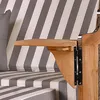 Strandkorb-Set - bene living - Schaalsee Teak - PE grau - Produktbild-Vorschau 16