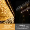 Eisregen Lichterkette 25m Außen1100LED Warmweiß IP44 Produktbild-Vorschau 3