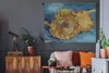MuchoWow® Wandteppich Wandbehang Zwei Sonnenblumen - Produktbild-Vorschau 5