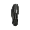 A top-down view of a black leather men's shoe on a white background. Podgląd zdjęcia produktu