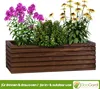 Blumenkasten Holz mit Einsatz · Dunkelbraun 44cm x 20cm x Produktbild-Vorschau 3