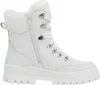 A white winter boot with fur trim. Podgląd zdjęcia produktu