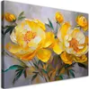 Leinwandbild Gelbe Pfingstrose Blume Natur 60x40 Feeby Gelb Produktbild-Vorschau 1