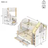 Etagenbett mit 2 Liegeflächen, Treppe, Regal, Schrank und Produktbild-Vorschau 6