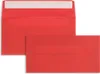 100 Briefumschläge Transparent-Intensivrot 110x220 mm (DIN Produktbild-Vorschau 2