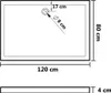 vidaXL Piatto doccia ABS rettangolare bianco 80x120 cm Anteprima dell’immagine prodotto 7