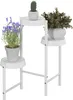 Portavasi Relaxdays, 3 ripiani, metallo e plastica, A x L x Anteprima dell’immagine prodotto 1