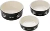 Hunde Keramiknapf "DOG", schwarz/beige, S, 130ml Produktbild-Vorschau 2