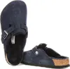 Birkenstock Boston Shearling v tmavomodrej farbe | Bežný Náhľad obrázku produktu 4