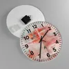 Wanduhr - Rund - Glasuhr - Verschwommen Abstraktion Modern Produktbild-Vorschau 2