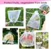 100 Stück organzasäckchen, Weiß, Organza säckchen für Produktbild-Vorschau 4