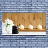 Glasbilder 140x70 Wandbild Druck auf Glas Kerzen Blume Produktbild-Vorschau 2