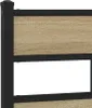 vidaXL Metallbett ohne Matratze Sonoma-Eiche 160x200 cm Produktbild-Vorschau 8