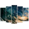 5-teiliges leinwandbild turbulente wellen 150x100 cm Feeby Produktbild-Vorschau 2