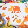 Stencil pittura per bambini, set 8 pezzi 15x15 cm Anteprima dell’immagine prodotto 5