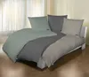 Satin-Bettwäsche - 155 x 220 cm - Grün - Baumwolle - mit Produktbild-Vorschau 3