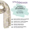 styleBREAKER Dames sjaal met batikprint en metallic Productafbeelding-voorbeeld 5