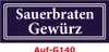200 Stück Gewürzaufkleber Sauerbraten Gewürz 40x16mm Produktbild-Vorschau 1