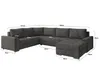 CHIEF U – Rohová sedací souprava v tvaru U s funkcí spaní a Náhled obrázku produktu 2